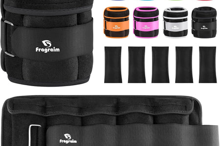 Adjustable Ankle Weights 1-3/4/5/6/8/10/12/15/20 LBS Pair with Removable Weight for Jogging, Gymnastics, Aerobics, Physical Therapy