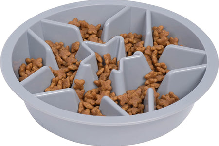 Slow Feeder Dog Bowls - Cup Maze Puzzle Food Bowl with Feeder Holes, Fits into Elevated Pet Feeders - Slow Eating for Large, Medium & Small Sized Breeds (2 Cup - 7.5-8 Inch Feeder Holes)