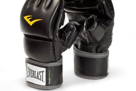 Wrist Wrap Heavy Bag Gloves, S/M, Black – for Mitts, Reflex & Bag Training