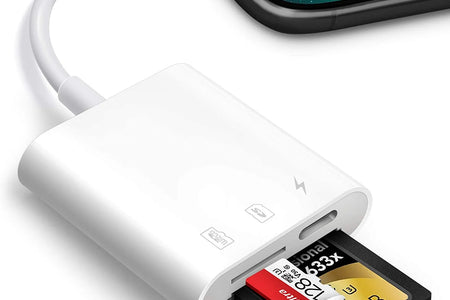 Lector De Tarjetas SD Para Iphone Ipad, Cámara De Juego Trail Micro SD Lector De Tarjetas, Cámaras Réflex Lector De Tarjetas SD Con Doble Ranura, Adaptador De Tarjeta De Memoria Para Fotografía, Plug and Play