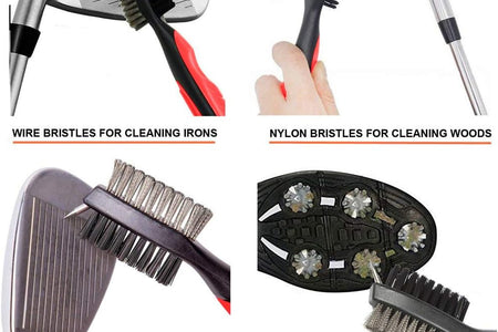 Golf Groove Sharpener Tool, Golf Club Groove Sharpener and Retractable Golf Club Brush, for Golfers, Practical Sharp and Clean Kits for All Golf Irons