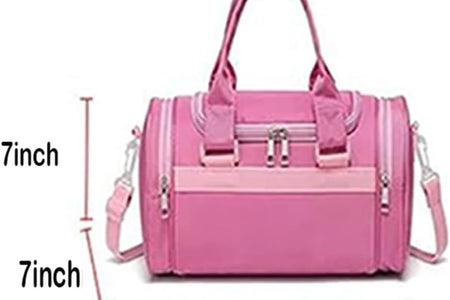 Kids Ballerina Dance Bag for Girls, Duffel Is the Perfect Size for Ballet Class,Dance Recitals ,Weekend Overnight, Short Trips,Carry-On Size