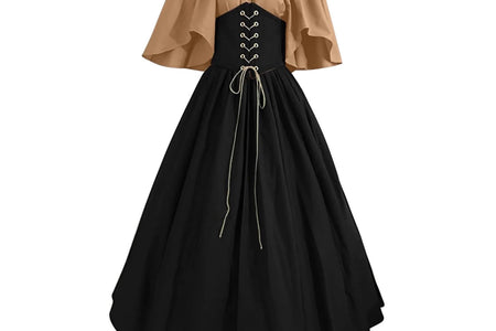 Vestidos De Feria Renacentista Para Mujeres Medievales Irlandeses Tradicionales Talla Grande Vestidos Con Volantes Sobre Vestido Corsé Retro Vestido De Cosplay