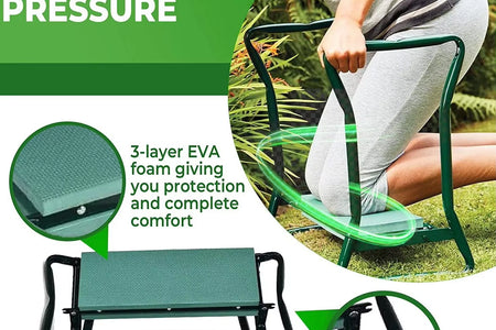 GardenMate Folding Kneeler & Stool – Comfort & Convenience for Every Gardener