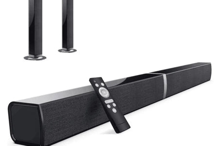 Bluetooth Sound Bar for TV, 50W Sound Bar with 4 Drivers and Remote Control, Home Audio TV Speakers Sound Bar with Arc/Optical/Aux Connect